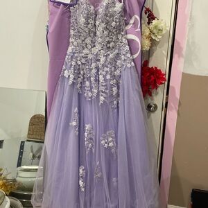 Lavender prom dress